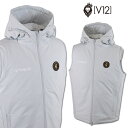 V12 ベストブルゾン メンズ 秋冬用 グレー M L v122420jk06【 あす楽 送料無料 】[ ヴィトゥエルヴ ベスト HIDE HOOD VEST ...