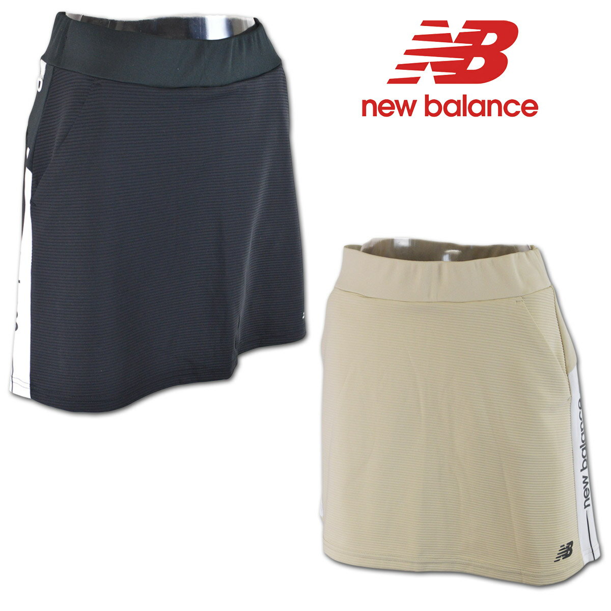 ニューバランス スカート レディース 春夏用 黒 ベージュ S M L 012-5134508【 あす楽 送料無料 】[ new balance ゴルフウェア ウェア ストレッチ 新作 かわいい おしゃれ ギフト プレゼント ]