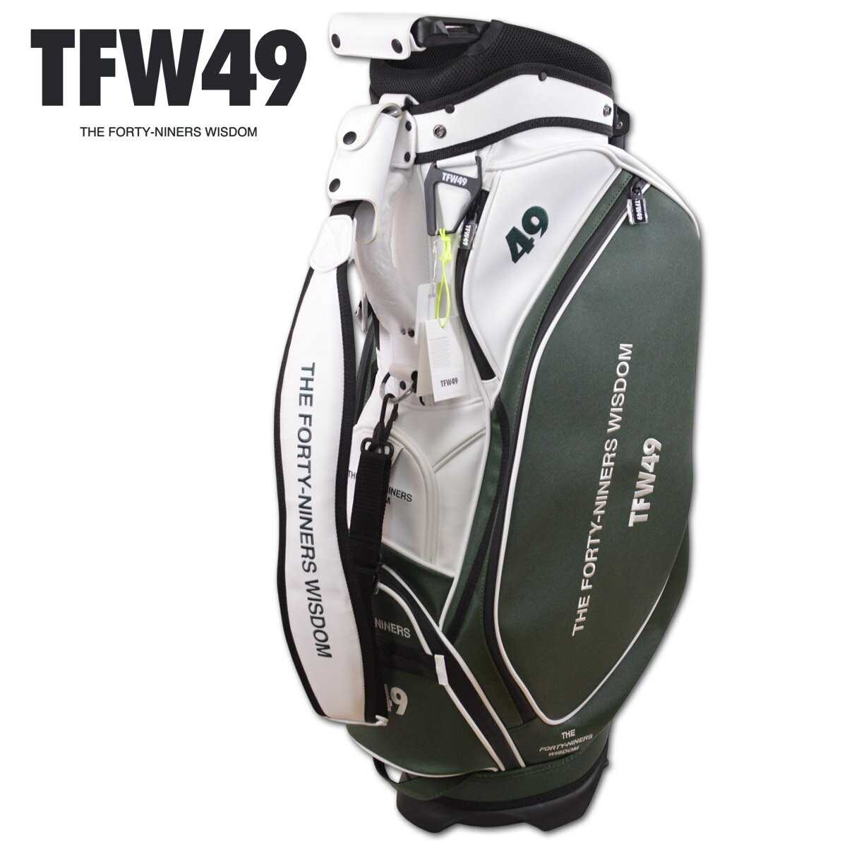 TFW49 キャディバッグ スタンド メンズ 緑 t132510009-gr【 あす楽 送料無料 】 [ ゴルフ LEATER CADDIE BAG ゴルフバッ...