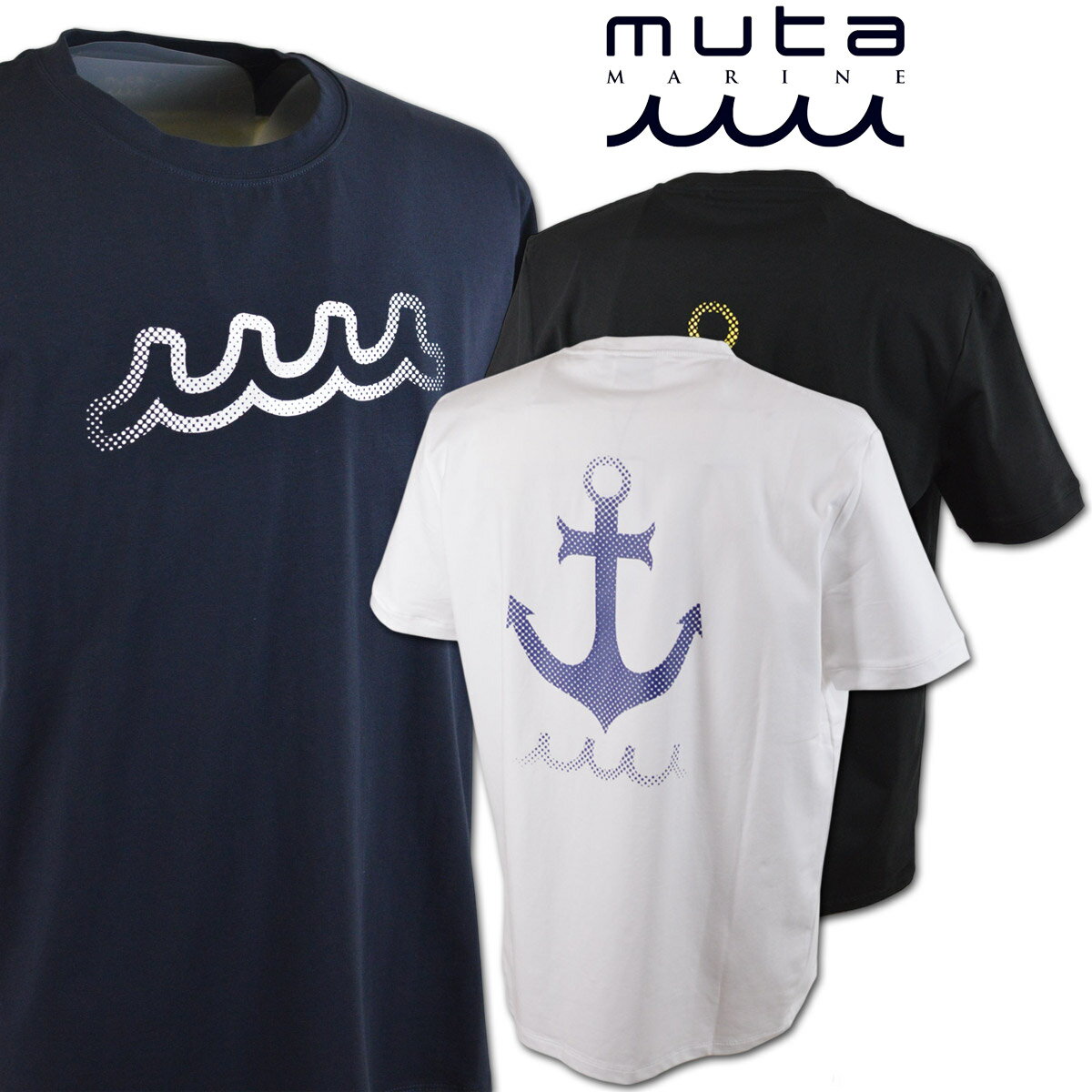 サイズ：4 MUTA MARINE ムータマリン 半袖Tシャツ ネイビー系