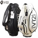 V12 キャディバッグ メンズ 9.5インチ 白 黒 v122511cb04【 あす楽 送料無料 】[ ヴィトゥエルヴ 9.5型 V12 PRO CADDY 9...