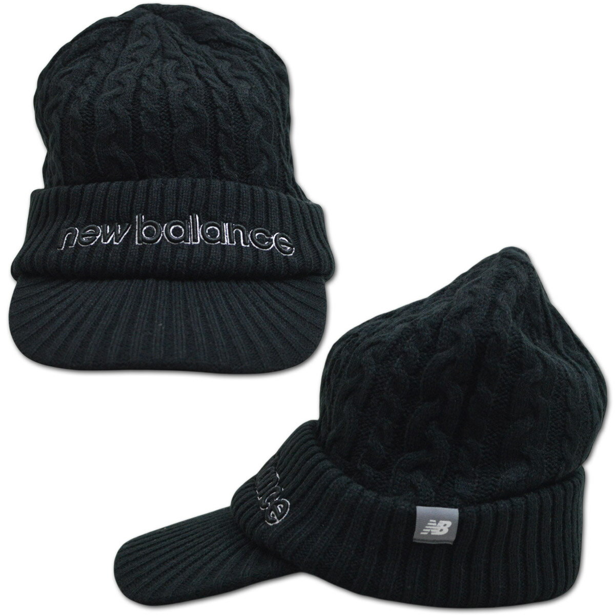 ニューバランス ニットキャップ メンズ 黒 白 グレー 012-5287015【 あす楽 送料無料 】[ new balance ゴルフウェア ゴルフウェア 帽子 ニット帽 スポーツ 新作 ギフト おしゃれ かっこいい golf プレゼント クリスマス ]