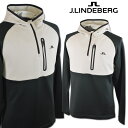 J.リンドバーグ パーカー メンズ 秋冬用 黒 ベージュ M L 071-34912-19【 あす楽 送料無料 】 [ J.LINDEBERG Jリンドバーグ ...