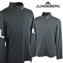 J.リンドバーグ 長袖ハーフジップシャツ メンズ 秋冬用 グレー S M 071-34915-19【 あす楽 送料無料 】 [ J.LINDEBERG Jリンド...