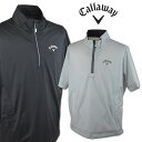 キャロウェイ 半袖プルオーバー メンズ 秋冬用 黒 グレー M L LL c25216100【 あす楽 送料無料 】 [ callaway ゴルフウェア ゴルフ...