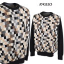 アンジェロ カシミヤセーター メンズ 秋冬用 黒 M L LL 45-7022-04-05【 あす楽 送料無料 】 [ ANGELO 長袖 セーター カシミヤ ...