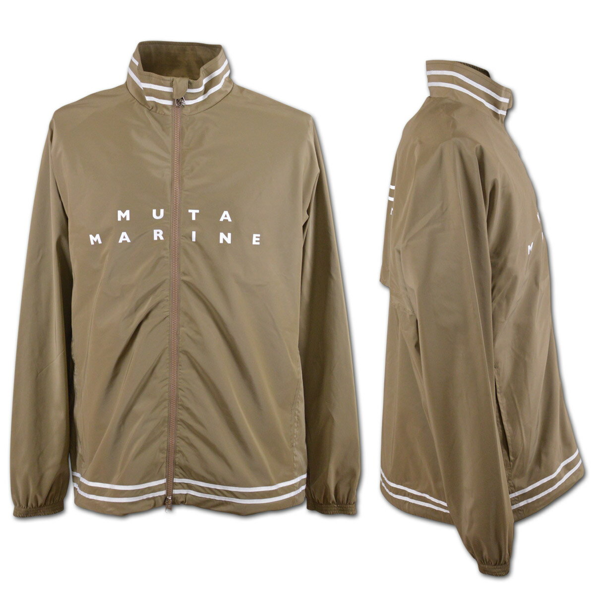 muta ブルゾン メンズ 秋冬用 黒 ベージュ M L mmmk443659【 あす楽 送料無料 】[ ムータ マリン marine golf ウインドブレーカー アウター 防風 秋 春 かっこいい おしゃれ ゴルフ ゴルフウェア ギフト プレゼント ]