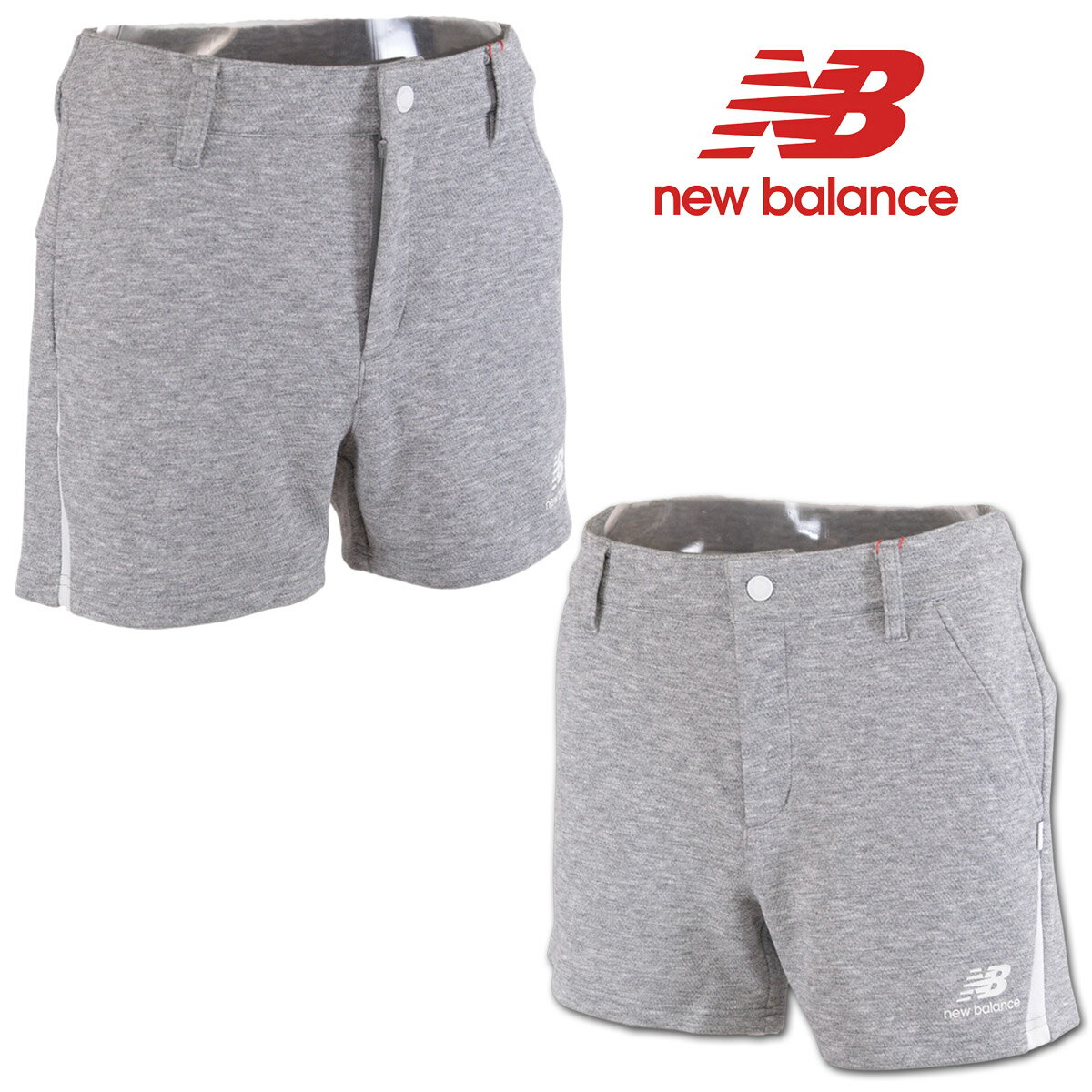 ニューバランス ショートパンツ レディース 春夏用 グレー S M L 012-6138501-20【 あす楽 送料無料 】[ new balance ゴルフウェア ウェア パンツ ストレッチ 吸汗速乾 ドライ 新作 かわいい おしゃれ ギフト プレゼント ]