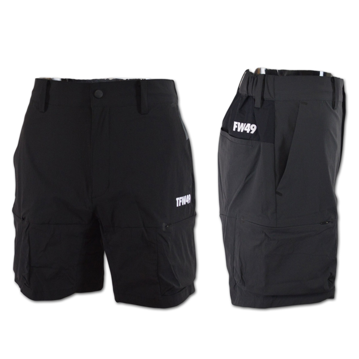 TFW49 ショートパンツ メンズ 春夏用 黒 ベージュ チャコール M L LL t072610009【 あす楽 送料無料 】 [ ゴルフ ウェア ゴルフウェア LIGHT CARGO PANTS ジュンハシモト 短パン ハーフパンツ パンツ カーゴパンツ 吸汗速乾 ドライ 新作 ギフト プレゼント 夏 ] 3