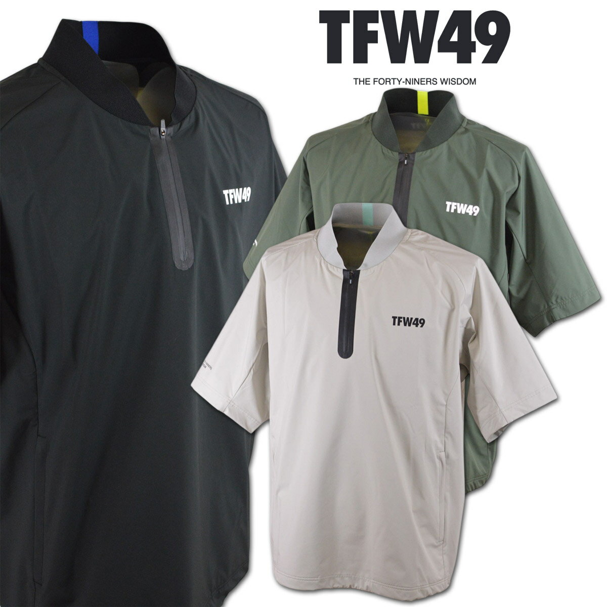TFW49 Ⱦµ�ץ륪���С� ��� S/S PULL BLOUSON �ղ��� �����ܥ꡼ ������ �� M L LL t102610006�� ������ ����̵�� ...