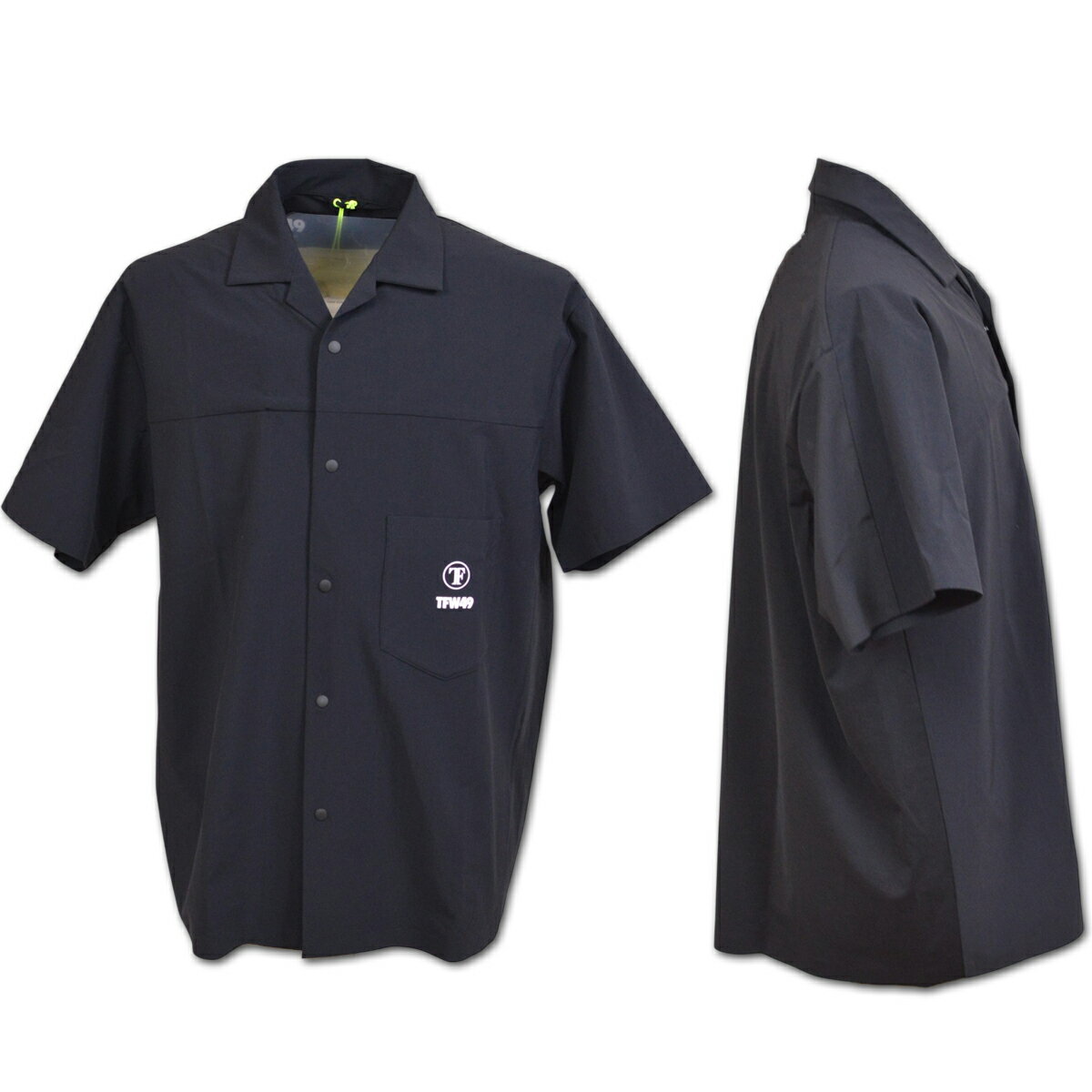 TFW49 半袖シャツ メンズ 春夏用 黒 グレー M L LL t062610004【 あす楽 送料無料 ...