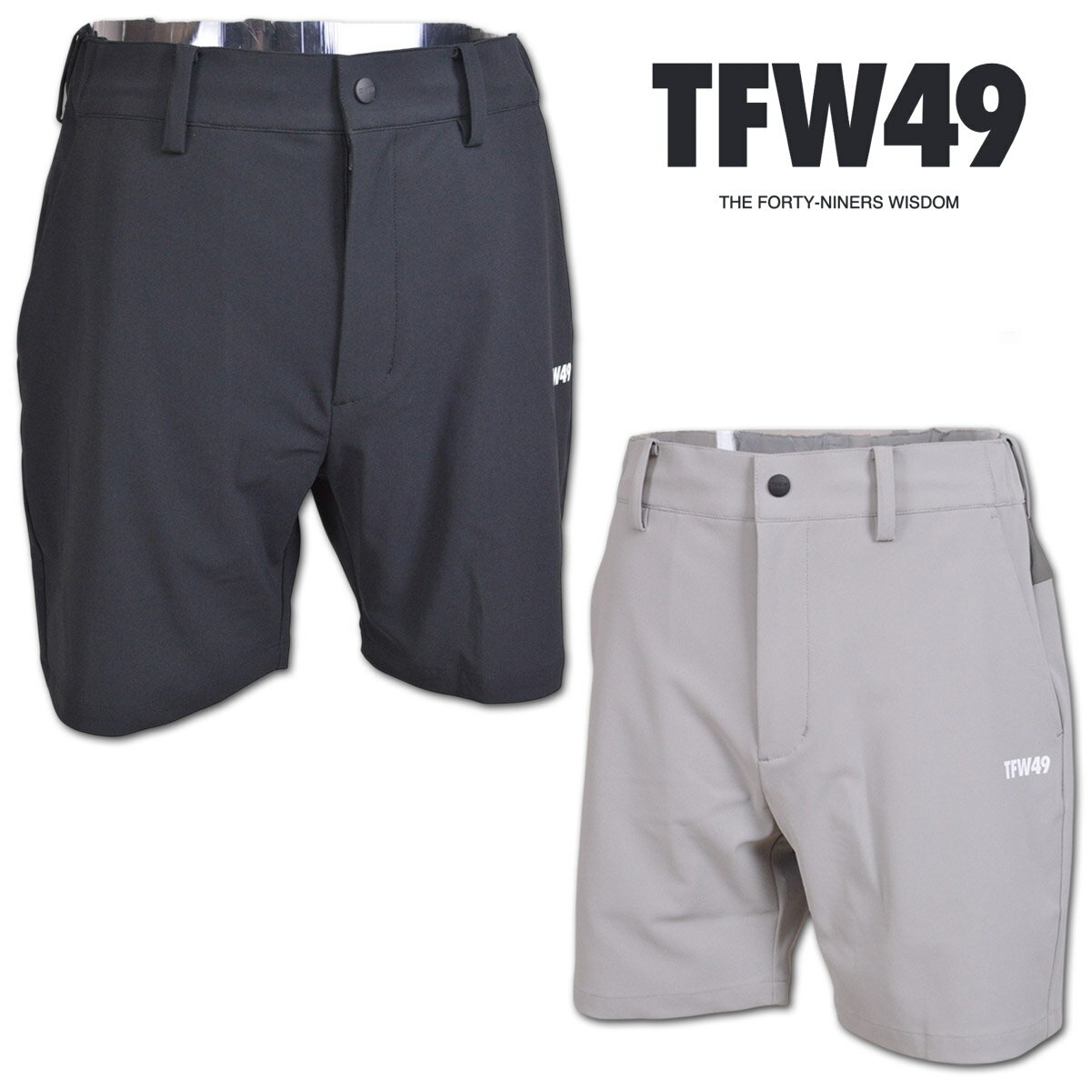 Rakuten - TFW49 ショートパンツ メンズ 春夏用 黒 グレージュ M L LL t072610011【 あす楽 送料無料 】 [ ゴルフ ウェア ゴルフウェア LUXURY SPORTY SHORTS junhashimoto ジュンハシモト 短パン ハーフパンツ パンツ 吸汗速乾 ドライ 新作 ギフト プレゼント 父の日 夏 ]