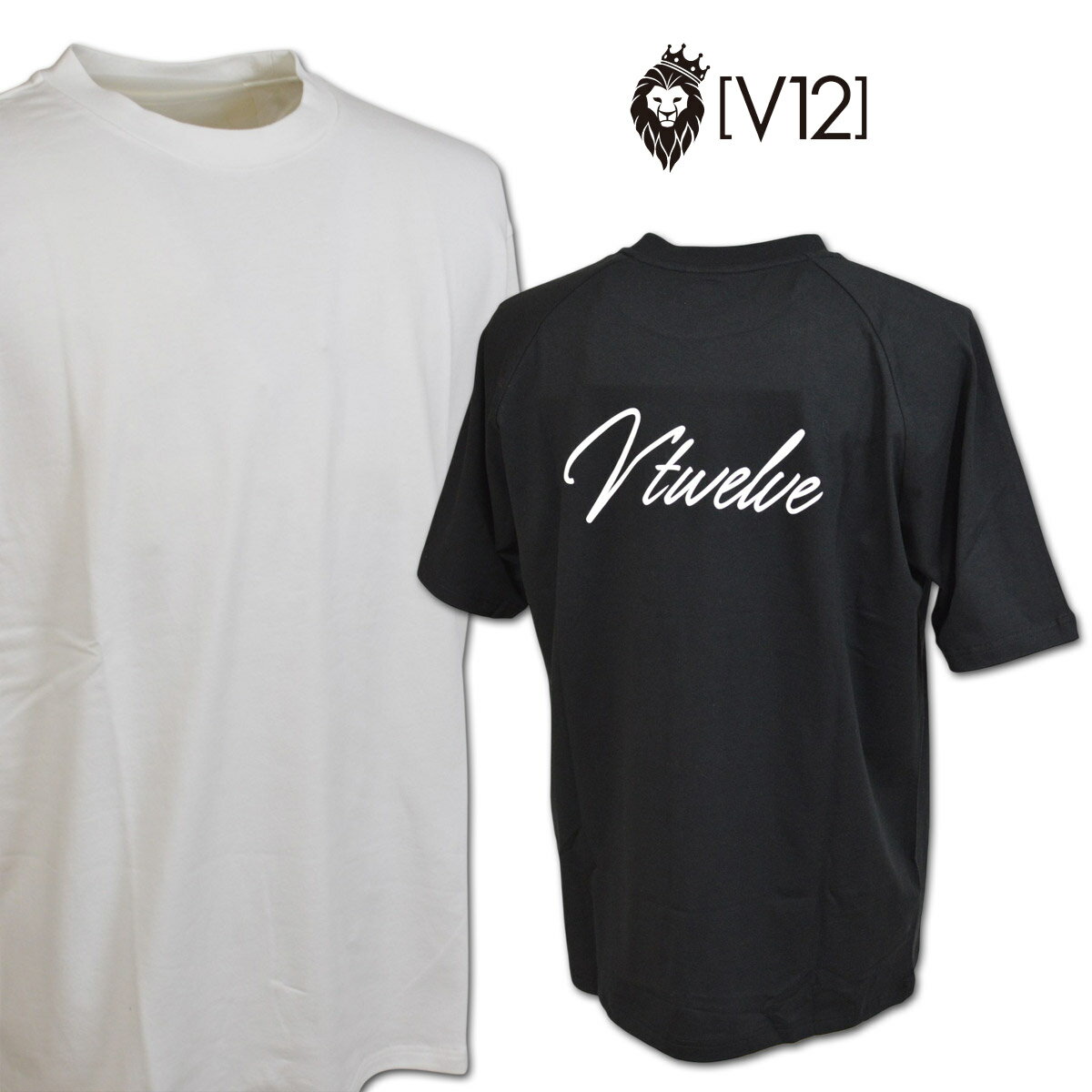 Rakuten - V12 半袖Tシャツ メンズ 春夏用 白 黒 L LL 3L v122610ts02【 あす楽 送料無料 】[ ヴィトゥエルヴ 半袖 Tシャツ ストレッチ HICKY TEE V12 ギフト かっこいい コンペ golf ゴルフ 大きいサイズ XL XXL 新作 プレゼント レア ]