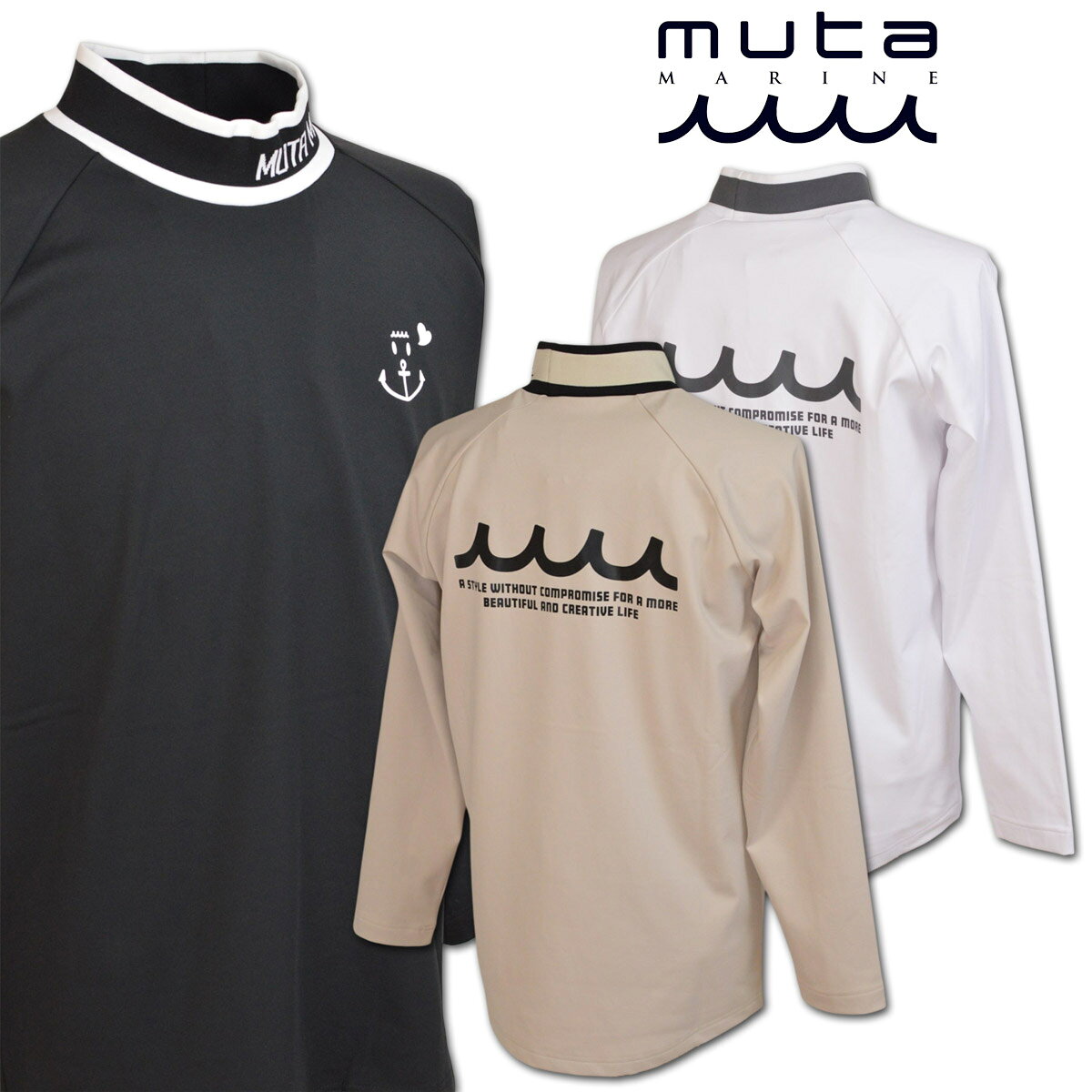 楽天市場】muta marine golf ムータマリンゴルフ メンズ ヘムリブ