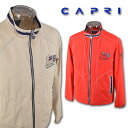 カプリ ブルゾン メンズ 春夏用 赤 ベージュ M L LL 1231-3002【 あす楽 送料無料 50%OFF 】 [ CAPRI 春夏 おしゃれ かっこい...
