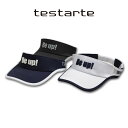 テスタルテ サンバイザー メンズ 白 黒 紺 718182811【 あす楽 】[ testarte ゴルフウェア ウェア バイザー おしゃれ かっこいい ギフト...