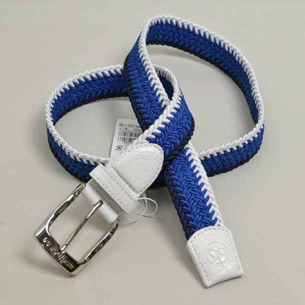 アンパスィ ベルト メンズ 白 紺 黄色 7429【 あす楽 】 [ ゴルフウェア アンパシー and per se かっこいい おしゃれ ゴルフ ウェア golf 編み込み 合皮 合成皮革 ゴルフベルト ロング ギフト 大きいサイズ アンパスィー プレゼント 父の日 ]