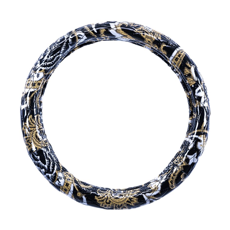 キルトハンドルカバー モンブランローズ ブラック ビニール付き仕様 代引き不可|トラック用品 トラック用 トラック 軽自動車用 軽自動車 軽 軽トラ カー用品 車用品 車 ハンドルカバー ステアリングカバー 極太 金華山 雅 モンロー 人気 おすすめ