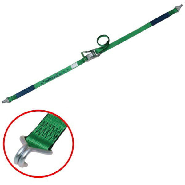 R5N05-5 オールセーフ ナローフックラッシングベルト(固定:0.5m 調整:5m)|トラック用品 トラック用 ラッシングベルト ラッシング ベルト ガチャ 荷締機 荷締 荷物固定 荷物締め付け 荷崩防止 トラック輸送 運送用品 安全運行 オールセーフ