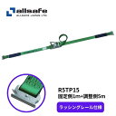 【5の日最大P9倍】R5TP15オールセーフT-ワンピースラッシングベルト レールフック用(固定:1m+調整:5m)|トラック用品 オールセーフ ラッシングベルト箱車 荷物固定 積荷固定 荷崩れ防止 レールフック ラッシングレール ラッシ