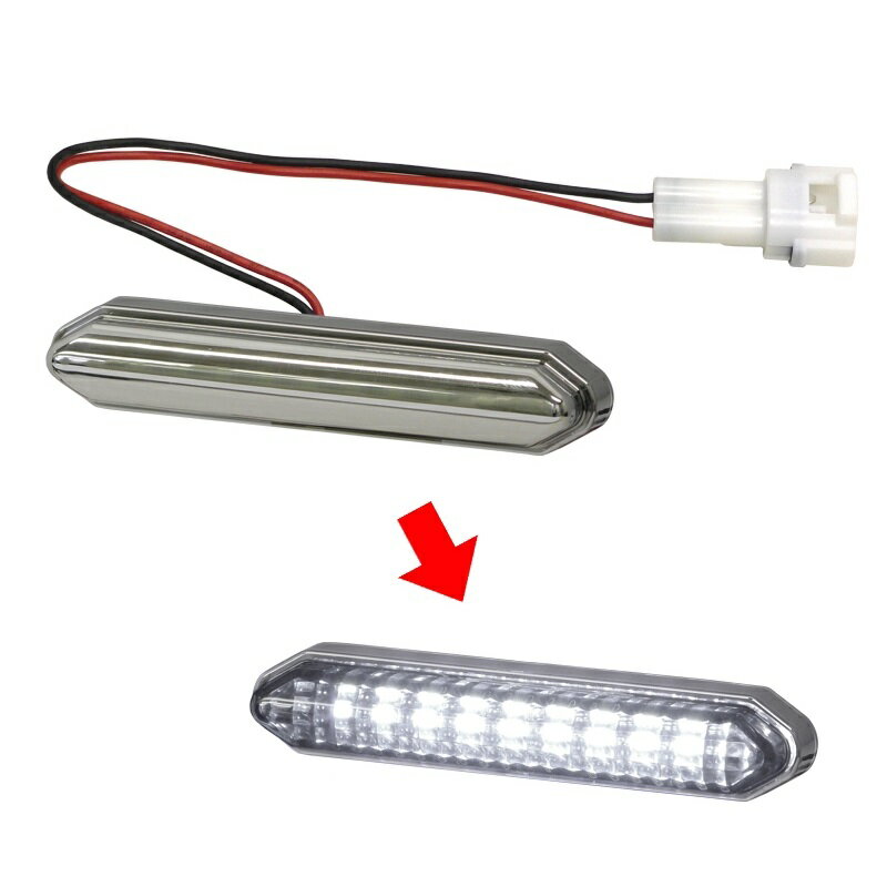 【12/1は当店P5倍!】KOITO EG001 LEDエッジイルミ ハーフミラー ホワイト 100mm 12V 24V 単品|5492135|..