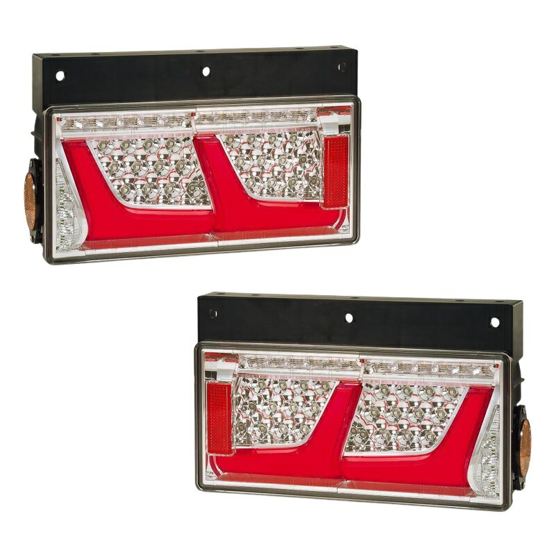 【千円割引有】小糸製作所LEDリアコンビシーケンシャルテール レッドVer 2連タイプ 左右セット【代引不可】3610198-3610199 トラック用品 トラック用 トラック 24V LED テール LEDテール KOITO コイト シーケンシャル ウィンカー リレー 流れるウインカー