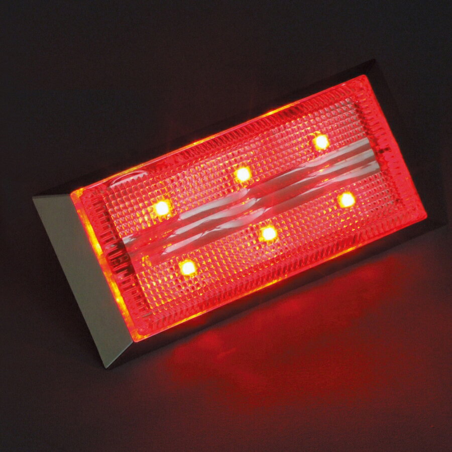 Lamp （Decorative Parts） - CE-283 流星ポイントマーカーシグマ クリア/レッド 24V|6796285|YAC|トラック用品 トラック用 トラック マーカーランプ ポイントマーカー 電装 電飾 明るい