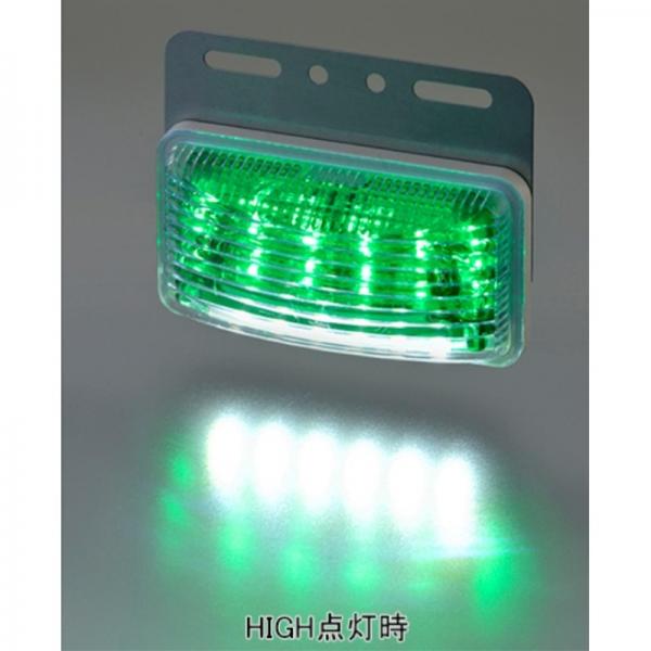 4021Gパーマンツーウェイ・フラットマーカーランプ グリーン DC24V LED 防水