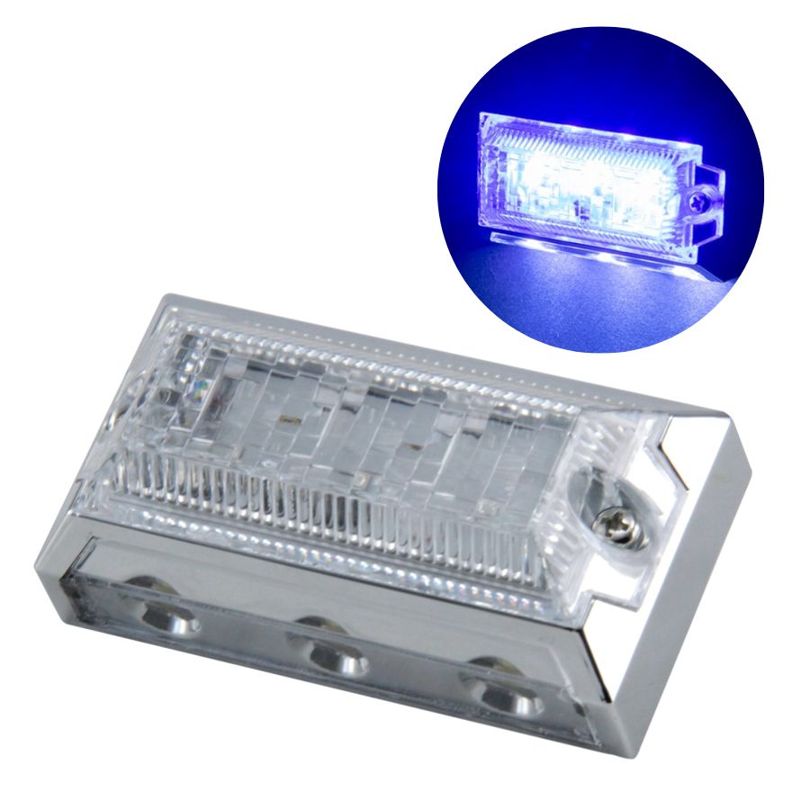 534381 LED6 2WAYフラットマーカーランプNEO 24V ブルー|代引き不可|トラック用品 トラック用 トラック LED フラットマーカーランプ マーカーランプ 高輝度LED ダウンライト 路面 正面 下方向 明るい コンパクト 電装 電飾 JET ジェットイノウエ