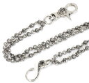 ロイヤルオーダー【公式】【ウォレットチェーン】ROSEBEAD Dble CHAIN w/ CROWN Clip【要お見積もり商品】