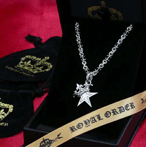 ロイヤルオーダー ロイヤルオーダー【公式】【ペンダント】【ストアスペシャルセット】SMALL STAR w CROWN ＆ TINY-C-CHAIN 【楽ギフ_包装】