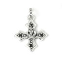 CI[ [   y g Medium Harmony Cross w Crown&Side CZs