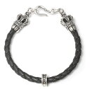 ロイヤルオーダー ブレスレット メンズ ロイヤルオーダー【公式】【ブレスレット】Braided bracelet w/ Crown Tips & Large Jumpring 【ROYAL ORDER】