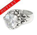 ロイヤルオーダー【公式】【リング】SOLITAIRE RING Silver Ring set with CZ 【ROYAL ORDER】