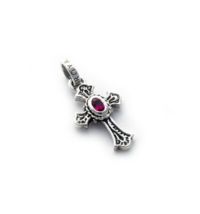 ロイヤルオーダー【公式】【ペンダント】SMALL CARVED CROSS W/CZ 【ROYAL ORDER】