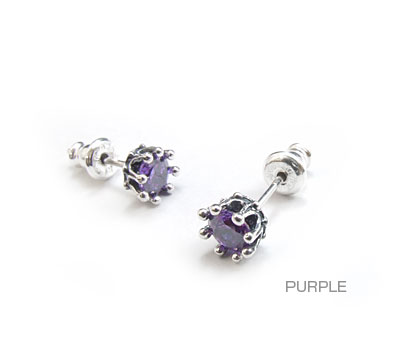 ロイヤルオーダー【公式】【イヤリング/ピアス】TINY CROWN STONE STUDS（1個単位）【ロイヤルオーダーイヤリングピアス】 【ROYAL ORDER】