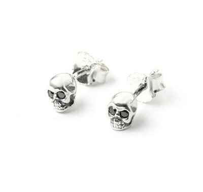 ロイヤルオーダー【公式】【ピアス/イヤリング】ROCKN ROYAL SKULL STUDS w/ DIAMONDS in 2 EYES (1個単位)【ロイヤルオーダーイヤリングピアス】