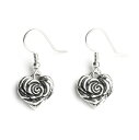 ロイヤルオーダー【公式】【イヤリング/ピアス】Small Heart Rose Earring w Hooks(1個単位) 【ロイヤルオーダーイヤリングピアス】 【ROYAL ORDER】