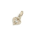 ロイヤルオーダー【公式】【ペンダント】TINY ALLEGRA HEART Wdiamond 18K GOLD 【ROYAL ORDER】