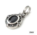 ロイヤルオーダー【公式】【ペンダント】SMALL DEMI GOD OVAL W ONYX 【ROYAL ORDER】