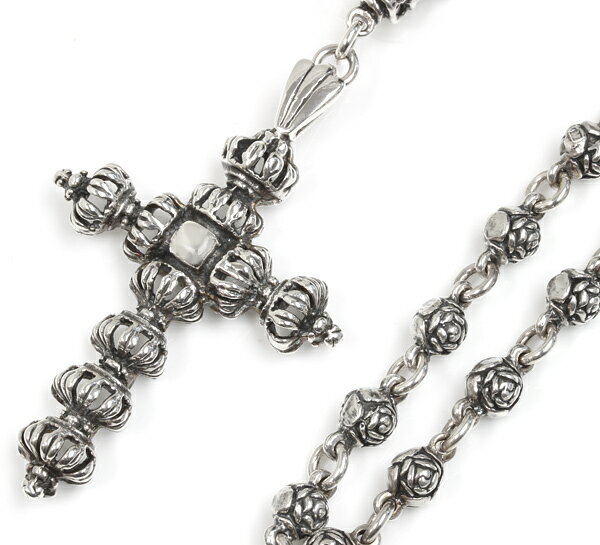 ロイヤルオーダー ロイヤルオーダー【公式】【ロザリオ】ROSES, SKULLS & BEADS w/ CROSS, ROSES, SKULL & BEAD DROP 【ROYAL ORDER】