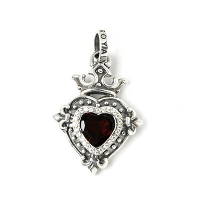 륪ڸۡڥڥȡDEMI GOD HEART W/GARNET &PCZ ROYAL ORDER