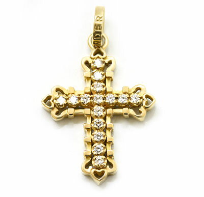 ロイヤルオーダー ロイヤルオーダー【公式】【ペンダント】SMALL CONSORT CROSS W/CZ 18K GOLD 【ROYAL ORDER】