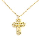 ロイヤルオーダー ロイヤルオーダー【公式】【ペンダント】Baby Consort Cross with CZs　18K(チェーンSET) 【ROYAL ORDER】