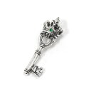 CI[ [   y g SMALL KEY CHARM W 1EMERALD  ROYAL ORDER 