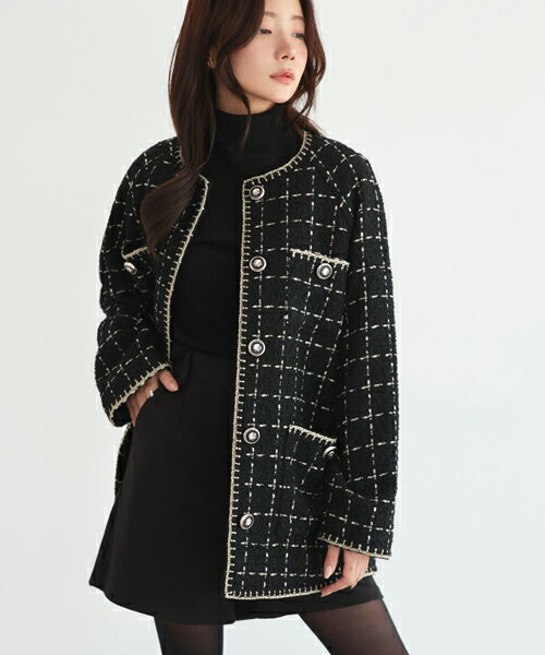 楽天市場】キルティング ジャケット ツイードの通販