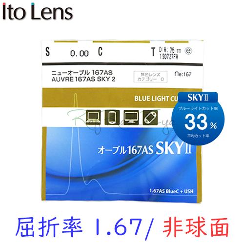 ニュールックスRF167センシティ2・サンテック　調光レンズ　可視光調光　HOYA　ホヤ　内面非球面レンズ　カーブ対応可　1.67　メガネ　レンズ交換用　2枚1組　1本分　他店購入フレームOK