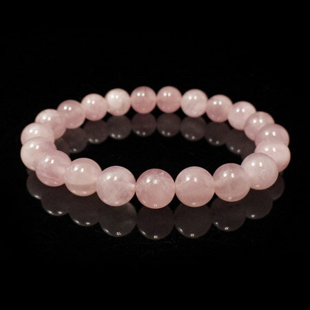 ローズクォーツ ブレスレット 9.5mm玉 天然石 パワーストーン(3.0)