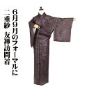 \ 20%offクーポン / 二重紗 友禅訪問着 正絹 赤紫 薄グレー 童 13号 Sサイズ ki30644 美品 夏着物 ほうもんぎ レディース ギフト フォ...