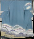 \ 20%offクーポン / 【】訪問着★正絹★遠山に草柄 13号 ki24513【未使用品】【中古】まとめ買い 在庫限り ギフト 激安 まとめ買い 在庫限り ...